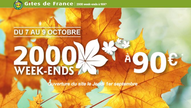 Gites de France week end