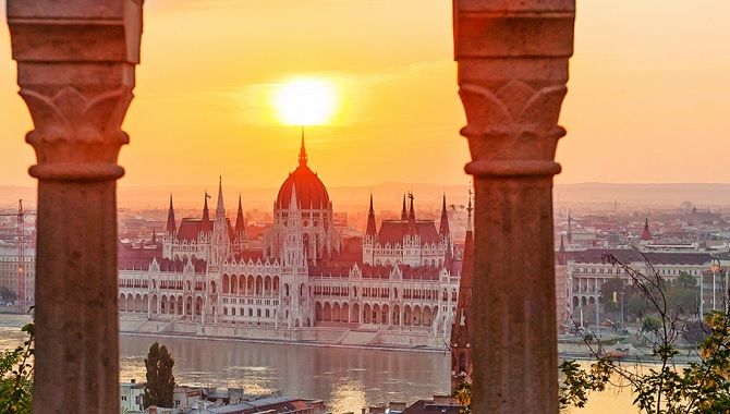Budapest coucher de soleil