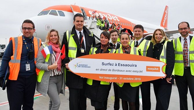 Bordeaux Essaouira easyJet inauguration