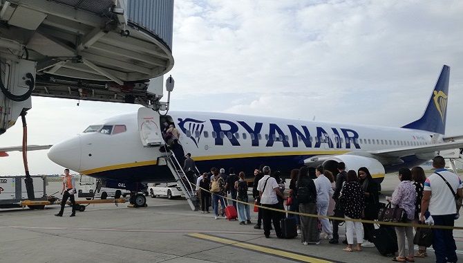 Ryanair boarding